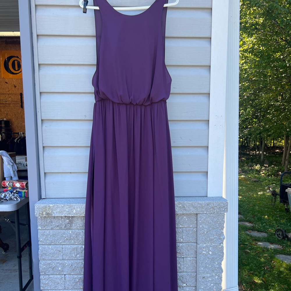 Vera Wang Purple Wedding Guest dress